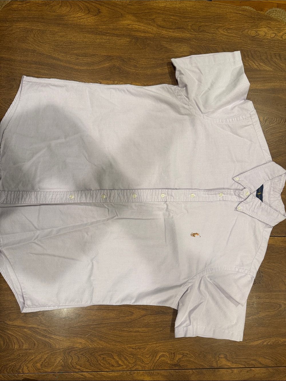 Polo by Ralph Lauren Light Pink Short-Sleeve Button-Down Shirt